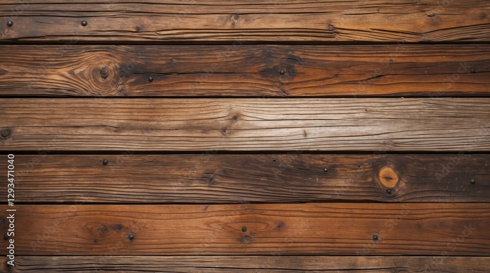 Aufkleber rustic weathered wooden slats with nail heads creating a charming horizontal background texture for 
