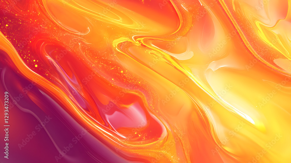 Poster futuristic data flow art digital space abstract design bright colors vibrant environment dynamic vie