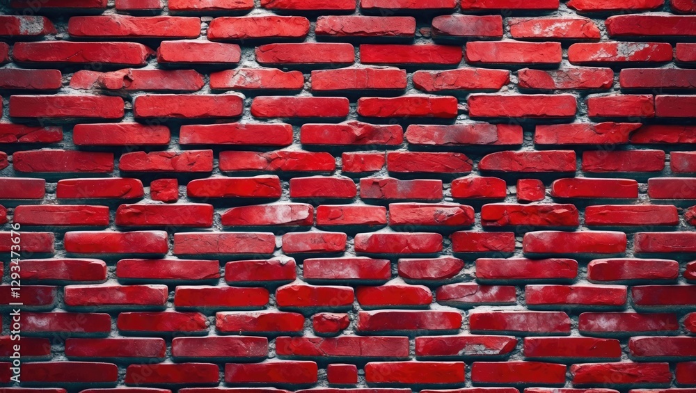 Poster textured red brick wall background for urban design and construction themes with a rustic aesthetic 