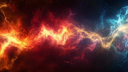 Visualizing financial growth through electric energy waveforms abstract art digital dark environment dynamic concept