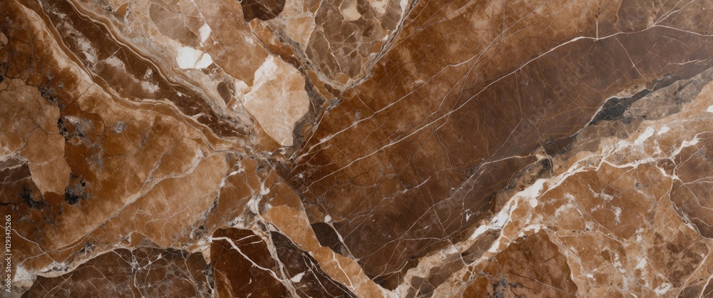 Poster elegant brown marble texture with unique patterns and veins suitable for interior design and archite