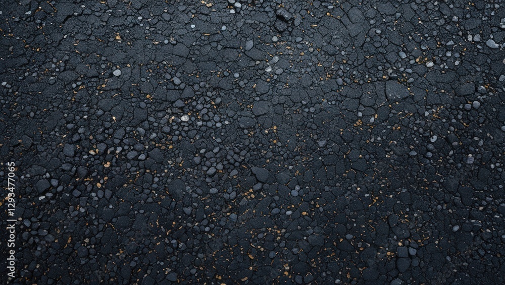 Poster asphalt surface texture with varied stones and cracks suitable for backgrounds and material design p