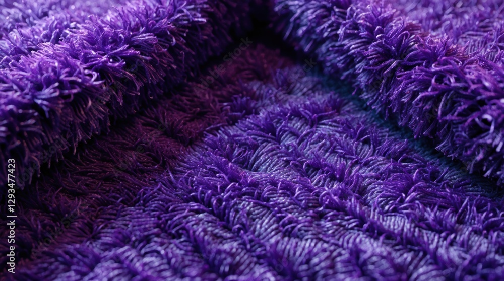 Aufkleber purple textured corner carpet with soft fibers creating an inviting background for interior design a