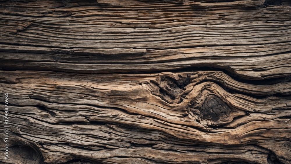 Aufkleber detailed texture and intricate patterns of weathered wood showcasing natural aging and rustic charm 