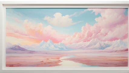 "Iridescent and Holographic Abstract Background with White Frame &ndash; Perfect for Invitations, Greeting Cards, and Creative Banners, with Space for Customization."