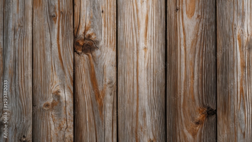 Poster weathered wooden planks with intricate textures and natural patterns creating a rustic background id