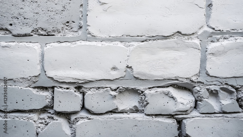 Poster textured white cement wall background with gray tones suitable for use in design projects and creati