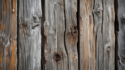 Aged wooden planks with intricate textures and colors showcasing the beauty of weathered rustic surfaces