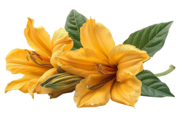  Ylang-Ylang Flower Isolated on Transparent Background