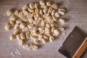 lazy dumplings on the table