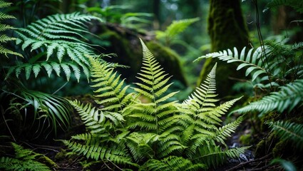 Lush Green Ferns in a Forest Setting Showcasing Their Unique Fronds and Ecological Importance Amidst Diverse Plant Life.