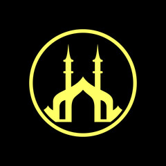 mosque, logo design, vector, icon, symbol, islamic, muslim, architecture, islamic, muslim, islam, travel, religion, background, building, minaret, arabic, dome, ramadan, night, landmark, design, cultu