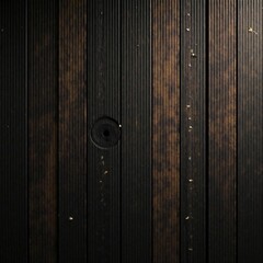 Fototapeta premium Dark brown and black vertical wood planks, striped wall texture, vintage, rich wood