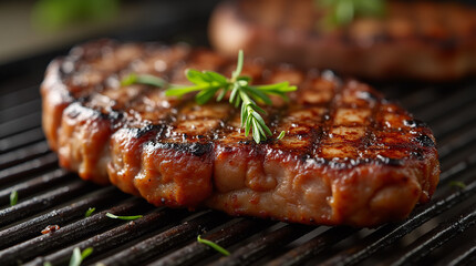 Closeup Food Grilled Steak