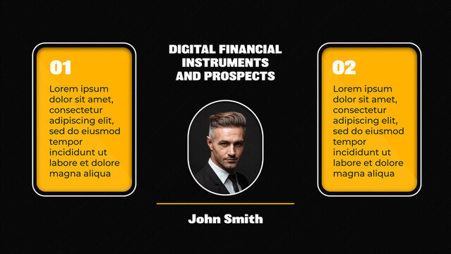 Corporate Presentation Financial Infographic