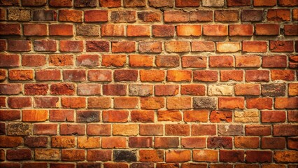 Naklejka premium Textured Red Brick Wall Background for Design and Architecture Use