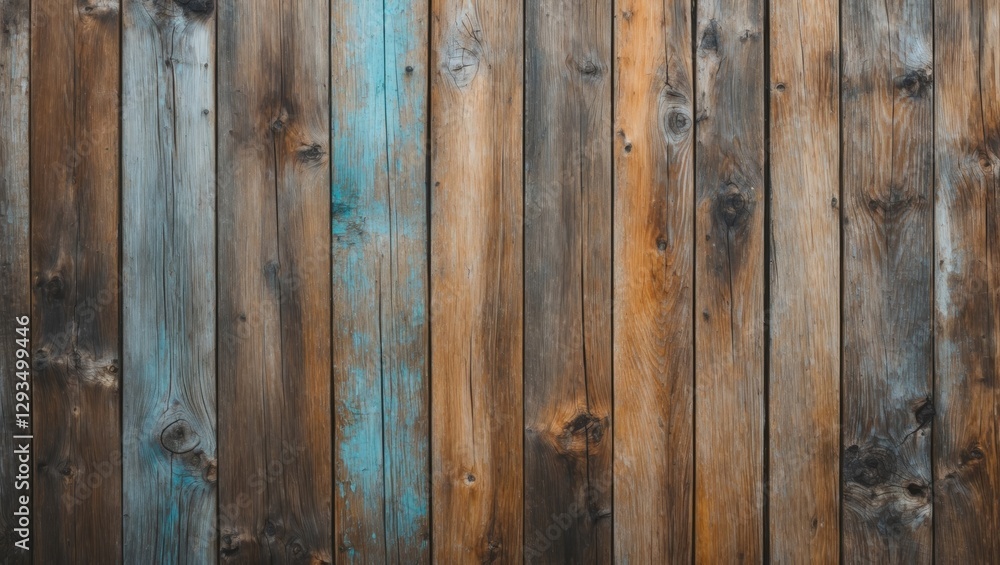Aufkleber rustic weathered wooden planks with varying textures and colors ideal for backgrounds or design elem