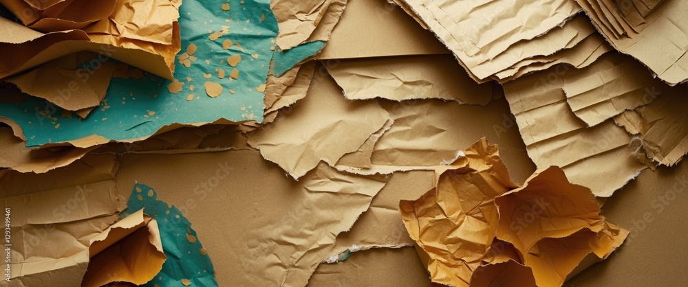 Aufkleber colorful crumpled paper and cardboard texture background for creative projects and design applicatio