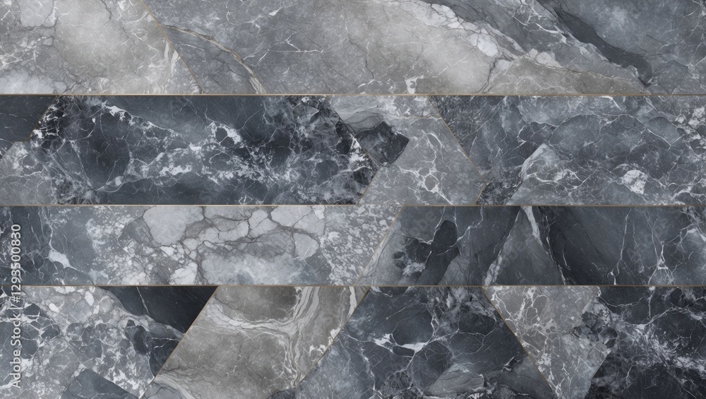 Poster textured grey marble floor background with geometric patterns suitable for interior design and decor