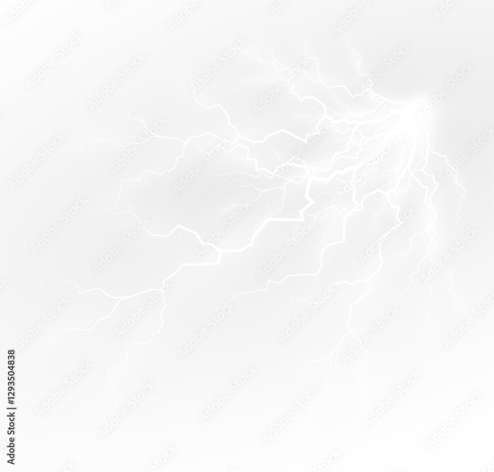 Canvas Prints the effect of lightning thunderstorm and lightning