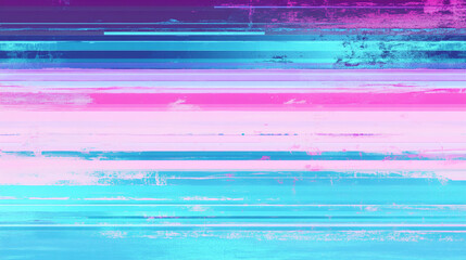 Abstract colorful horizontal stripes grunge texture background design art pink blue cyan cool style