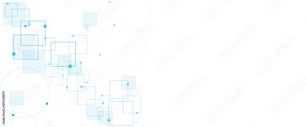 Aufkleber Abstract technology and science background design.