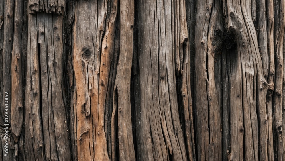 Poster textured surface of aged wood showcasing natural grain patterns and imperfections for rustic or vint