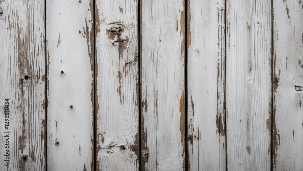 Poster weathered white wooden planks texture with rustic appearance suitable for background or design proje