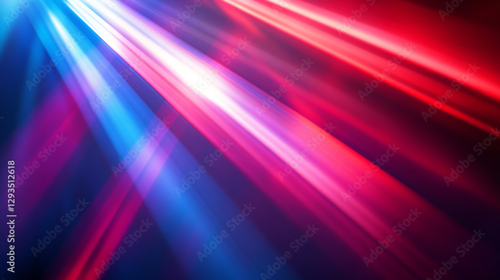 Poster abstract red blue light rays dynamic background design image art glow vivid color lines speed style