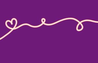 Light line on violet background