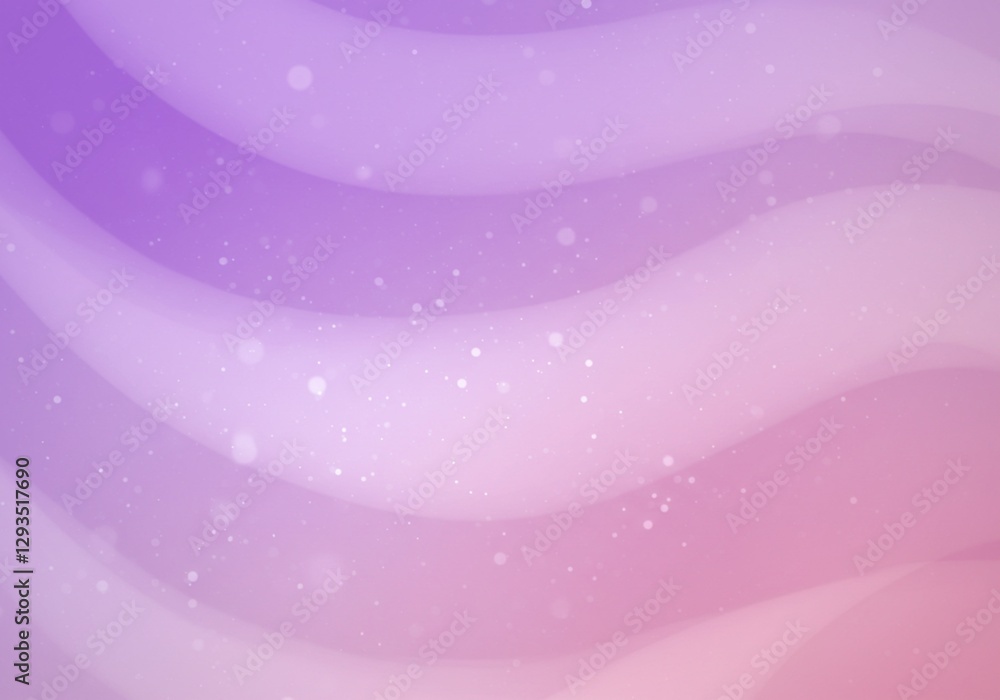 Aufkleber this image presents a pink and purple gradient background with flowing waves and light sparkles, cre