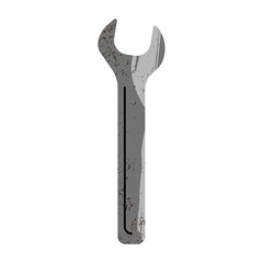 Illustration of a wrench. Element for use in design projects, workshops, and educational materials.