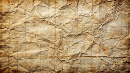Obraz premium Vintage Aged Parchment Paper with Crinkles and Texture for Use