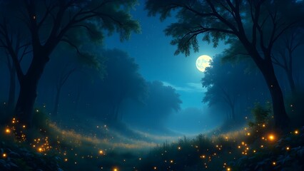 Serene Night Landscape