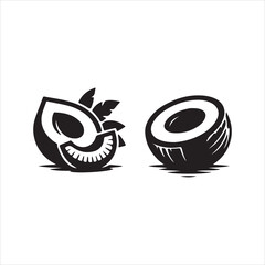 coconut icon vector illustration