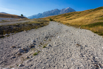 View of Campo Imperatore in Abruzzo