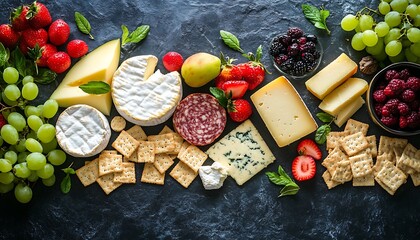 Gourmet Cheese & Fruit Board