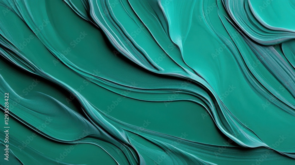 Poster oceanic jade background with submerged rock texture and algae-covered pattern