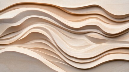 Obraz premium Sandstone beige background with wind-eroded rock texture and layered pattern