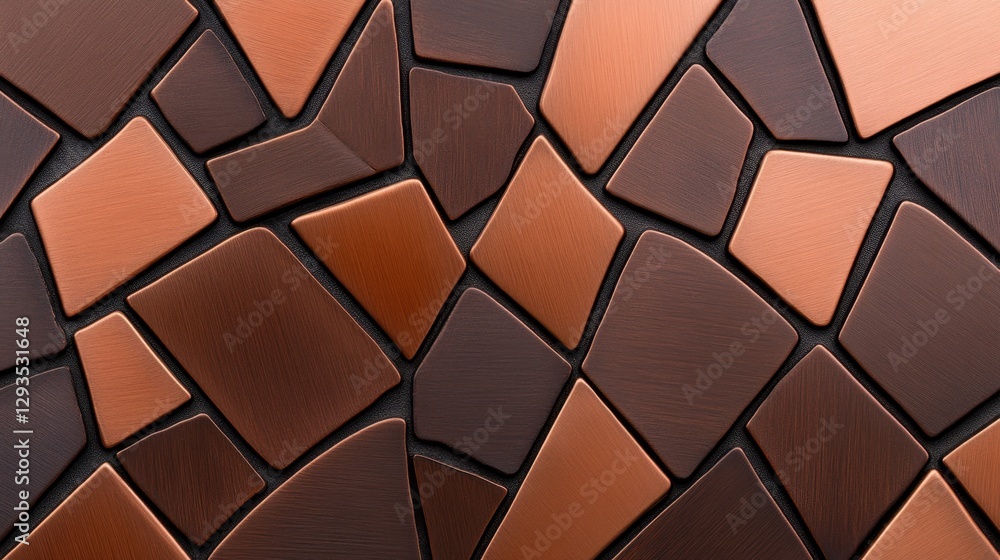 Poster copper bronze background with ancient armor texture and battle-worn pattern