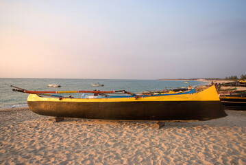 Fototapeta premium Pirogue, Pêcheurs, Anakao, Madagascar