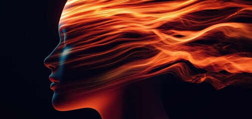 A luminous humanoid form made of flowing data streams, representing the ethereal embodiment of a digital soul
