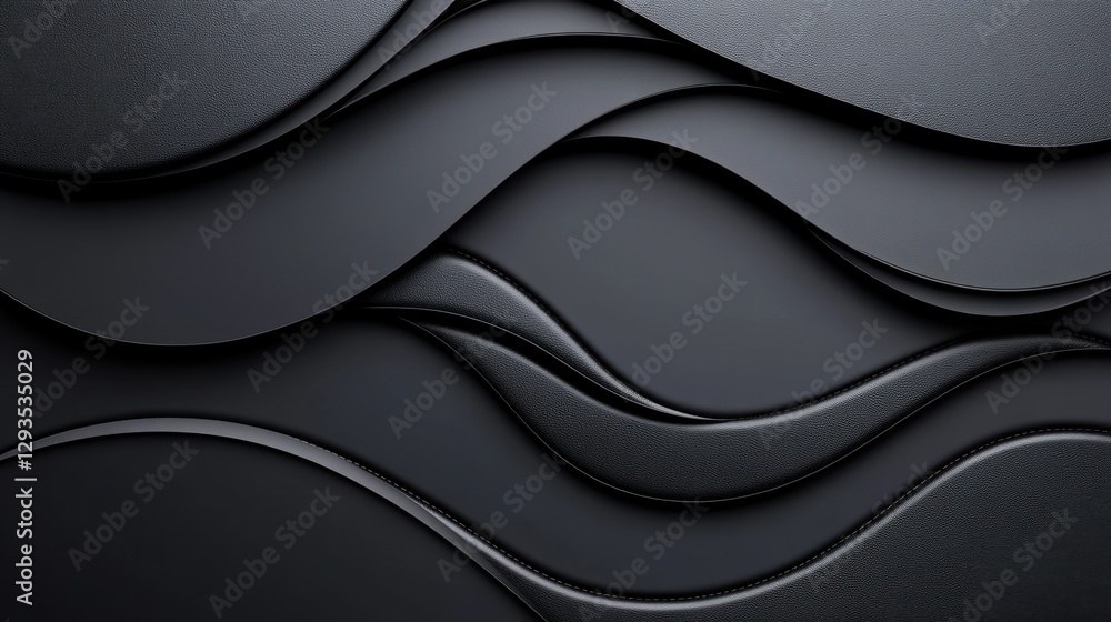 Poster neutral gray background with artificial leather texture and modern blurred pattern