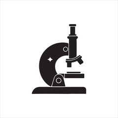 microscope isolated on white background