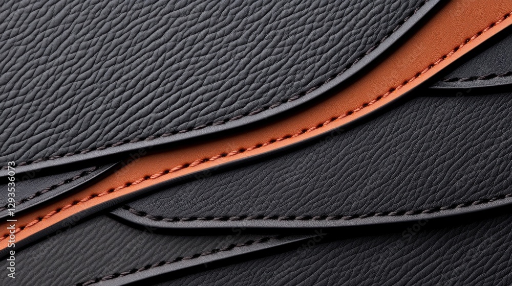 Poster gray background with artificial leather texture and blurred pattern