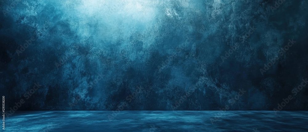 Aufkleber deep dark blue background with subtle gradients offering a calm and serene canvas for various creati
