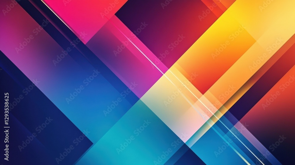 Aufkleber vibrant and colorful background with a multitude of shades creating a bright and uplifting visual ex