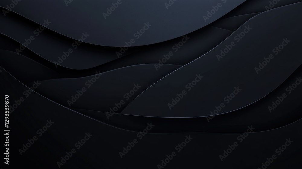 Poster mysterious black background featuring a dark wave creating a sense of depth and intrigue in an artis