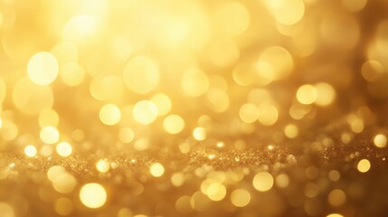 Obraz premium An eye-catching gold glitter background sparkling with glamour and radiance for a festive and vibrant atmosphere