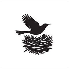 vector bird silhouette